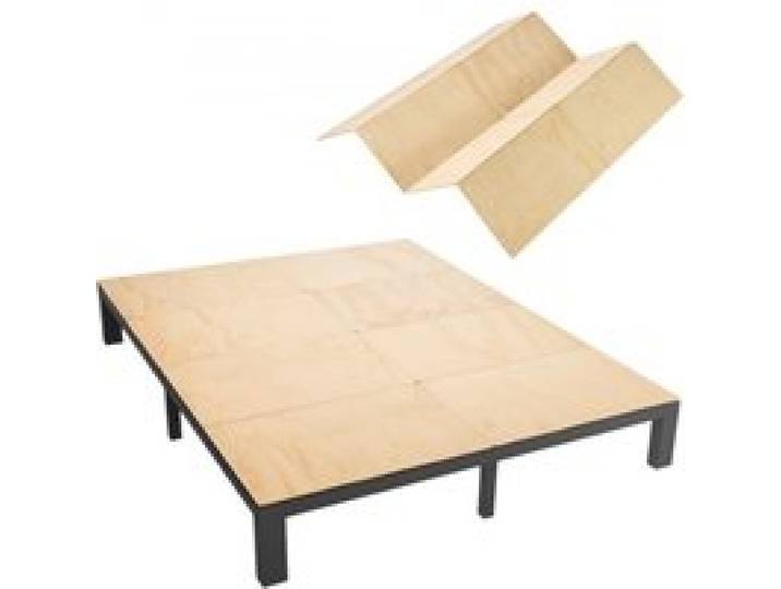 VEVOR Bunkie Board, King Size 195x178 cm, Faltbares Matratzenstützbrett mit Nylongurtband, Sperrholz, Abgerundete Kanten, Anti-Durchhang-Design für Metallrahmen, Schlafsofas, Plattform- & Etagenbetten