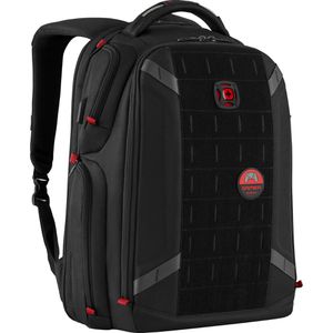 Wenger Laptop-Rucksack PlayerOne, 611650, schwarz, Ladeanschluss, Polyester, bis 17,3 Zoll