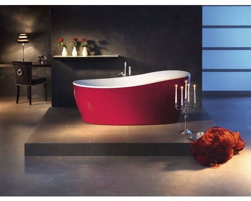 OTTOFOND Freistehende Badewanne Sempre 85 x 180 cm weiß glatt 703912