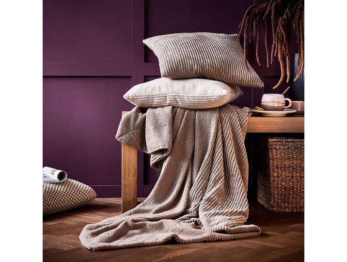 Kissen LORD OF CORD Braun/Braun 50 x 18 x 50cm Polyester