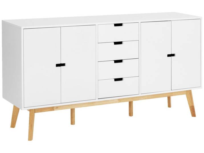 MID.YOU Sideboard LIPPON, Weiß, Holznachbildung