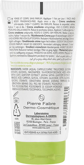 A-Derma Exomega Control crème émolliente 50 ml