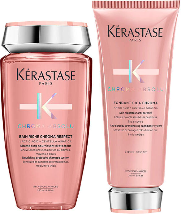 Kérastase Chroma Absolu Bain Riche Shampoo 250ml and Strengthening Fo