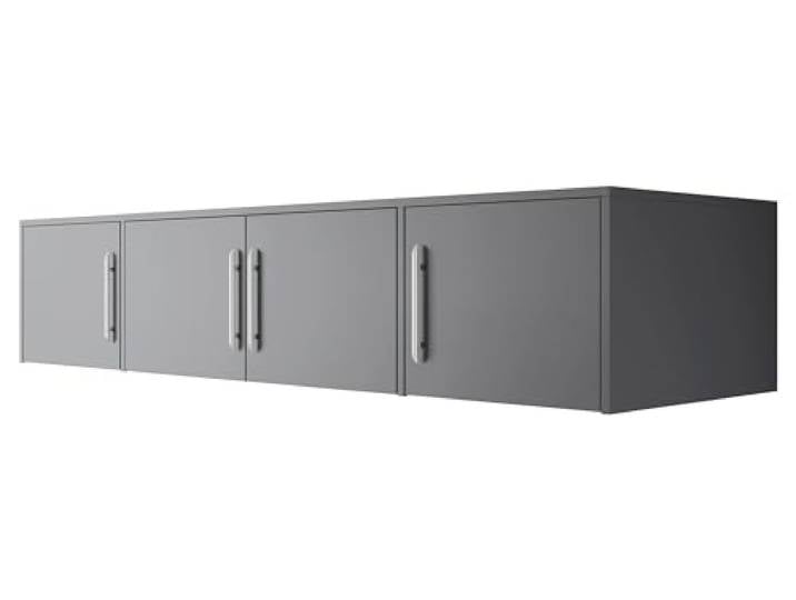 Mirjan24 Schrankaufsatz Bado 4D mit 4 Türen (Graphit) Kleiderschrankaufsatz der Serie Bado, ideal als Ergänzung zum Kleiderschrank für saisonale Kleidung