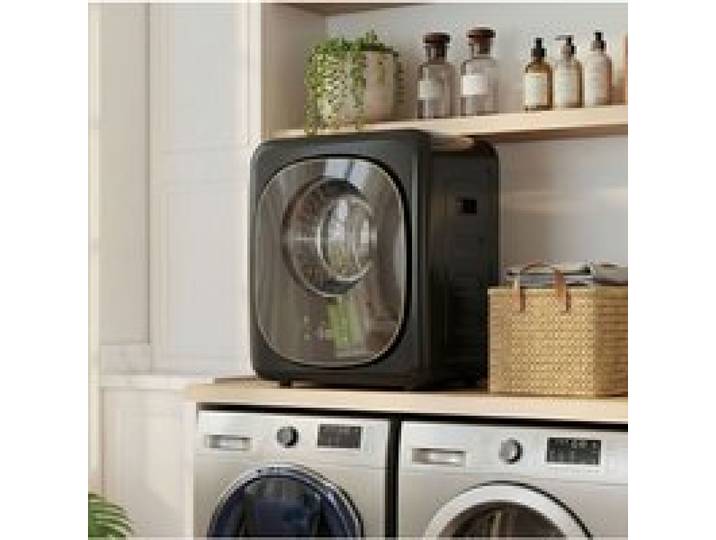 ULEVR Sèche-linge à condensation avec pompe à chaleur compact 4 kg 800 W noir pose libre