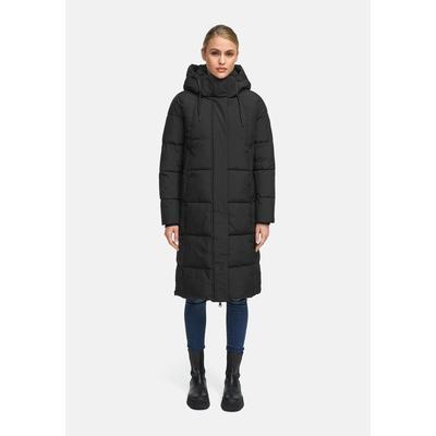 Winterjacke MARIKOO "Chumanii", Damen, Gr. XL, schwarz, Obermaterial: 100% Polyester. Futter: 100% Polyester. Wattierung: 100% Polyester. Ärmelfutter: 100% Polyester, Jacken Winterjacke, Warmer Wintermantel mit langem Schnitt für kalte Tage.