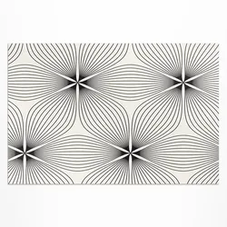 TEPPICH 120x180 cm Stilvolle Blumen Dunkle Linien