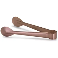 COMAS Elegant - 19 cm lange Eiszange aus Edelstahl und PVD-Kupfer-Finish