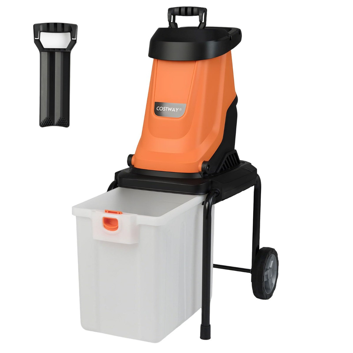 Costway Elektrische Tuinversnipperaar 2800 W Oranje