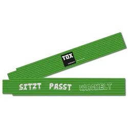 TOX Meterstab »SITZT PASST WACKELT« 2 m grün, 5 cm