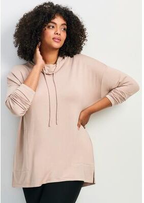 Plus Size Women's Addison Cowl Neck Tunic by Avenue in Latte (Size 22/24)