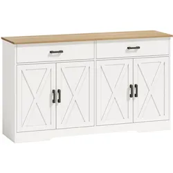 SIDEBOARD Spanplatte Weiß