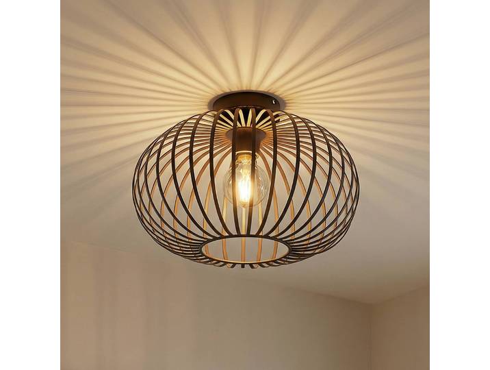 Deckenleuchte Nahele Lindby, dimmbar, für Wohn- / Esszimmer, Metall, Vintage