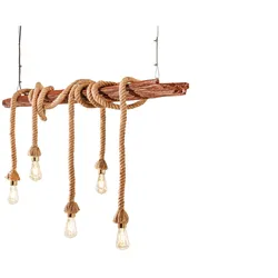 Invicta Interior Pendelleuchte Seven Seas, recyceltes Akazienholz, 110 cm