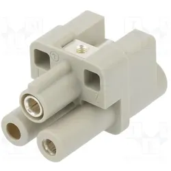 Harting Buchse, Elektronikkabel + Stecker, Silber, Grau