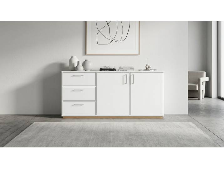 Modèle de buffet moderne sur mesure MDF mélaminé MDF Blanc mat