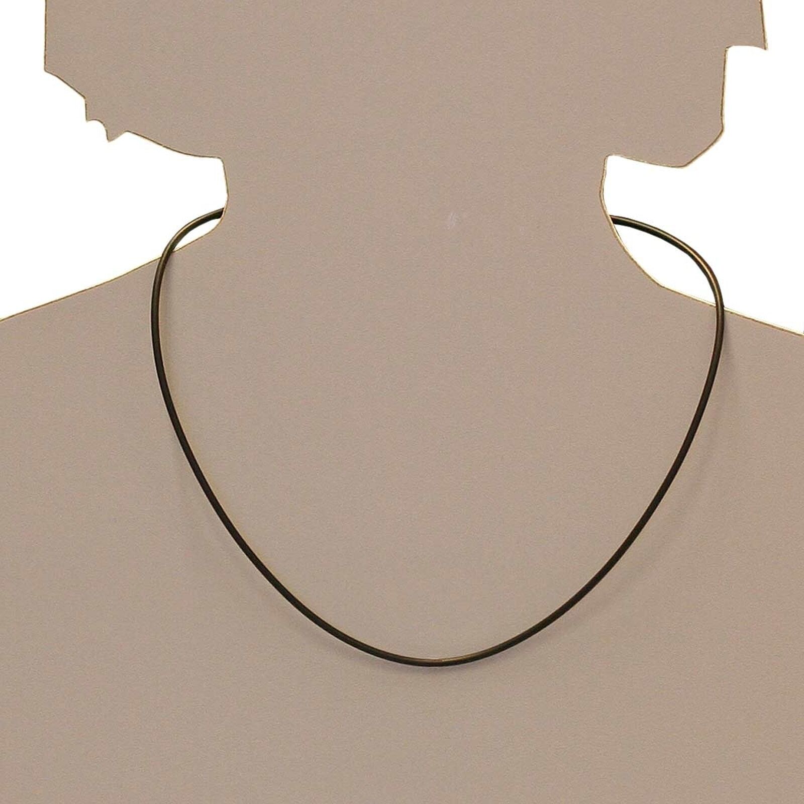 Halsreif OSTSEE-SCHMUCK "Ostsee-Schmuck Halsreif Kautschuk 2,0 mm - Bajonett" Gr. 50, schwarz (weiß, neutral), Halsketten, Damen, 50cm, Kautschuk, L: 42, Halsreif