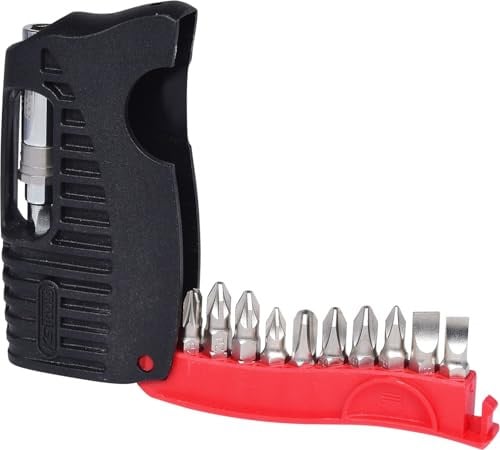 KS Tools 911.2840 Mini-Bit-Etui 1/4 inch, 11-delig, Zaagsnede, PH, PZ