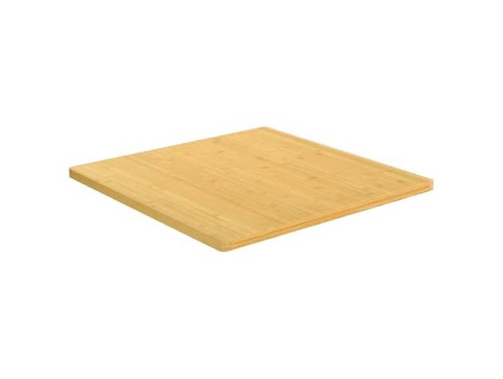 Tischplatte Bambus 70 x 70 x 2,5 cm für Couchtisch Beistelltisch Lackierung Bambus mit Lackierung, abgerundete Ecken, 70 x 70 x 2, 5 cm, für Wohnung Restaurant, 1