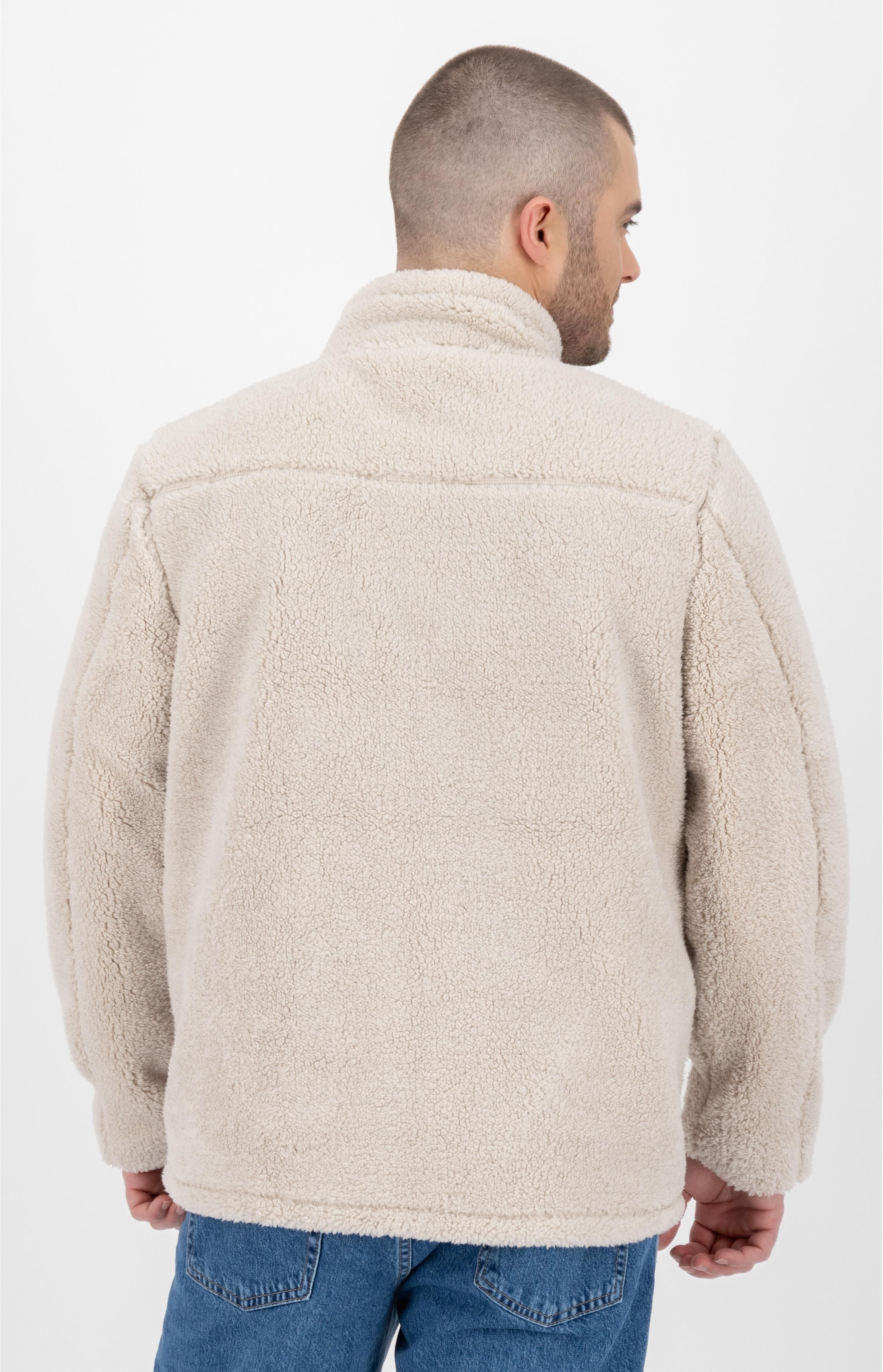 Fleecejacke LPO "Fleecejacke Reece", Herren, Gr. 3XL, grau (wind chime), Fleece, 100% Polyester, regular fit hüftbedeckend, Jacken Fleecejacke, mit Langhaarfleece wind chime 3XL