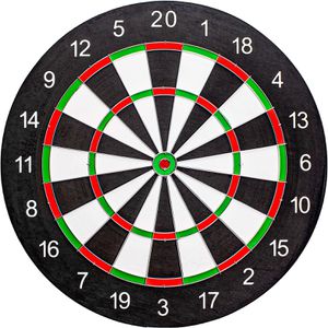 Bulls Dartscheibe Chelsea, aus Papier, mit 6 Dartpfeilen, für Steeldarts