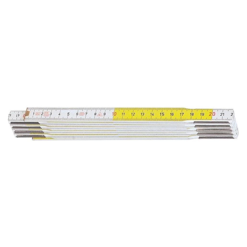 Hultafors Gliedermassstab, Buchenholz, 2 m, gelb/weiss (2 m) (105254)