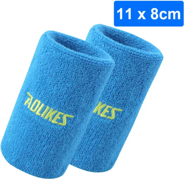 Inspire Picks AOLIKES Sports Sweatbands Wristbands Moisture Wicking Athletic Wristbands For Tennis, Basketball, Running & Fitness 11cm sky Blue