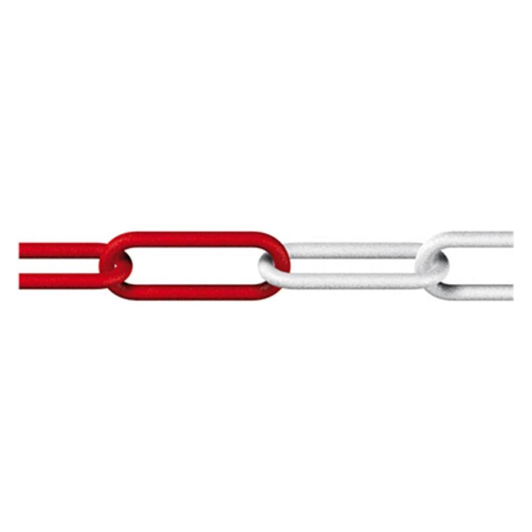 Dörner + Helmer 138201 Absperrkette Rot, Weiss Kunststoff 25 m (25 m) (138201)