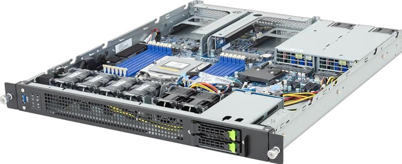 GIGABYTE E163-Z34-AAH1, AMD SoC, Socket SP5, AMD EPYC 9004, AMD EPYC 9005, DDR5-SDRAM, Dodeka-Kanal, 2.5,M.2