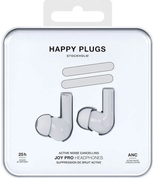 Happy Plugs Høretelefoner, Trådløst, Hvid