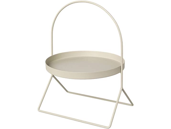 Tablett Trelleborg creme Metall B 30 T 31 cm - Tablett