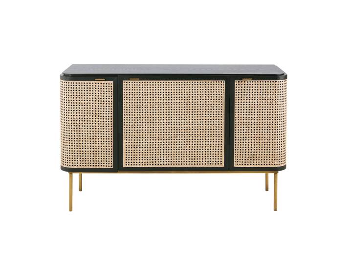 Buffet 3 portes cannage en rotin L125