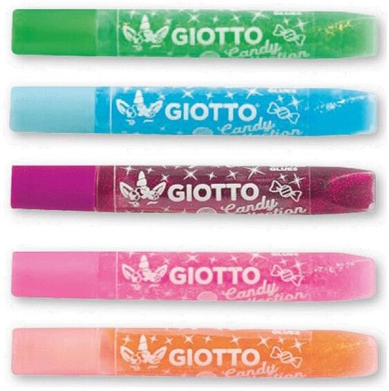 5 Colles Glitter Glues Candy Collection - Giotto