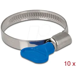 DELOCK 19448 - Schlauchschellen mit Flügelmutter, 32 - 50 mm, 10 Stück
