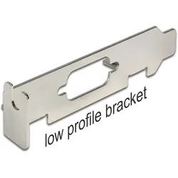 DELOCK Slotblech Low Profile mit D-Sub9 Öffnung