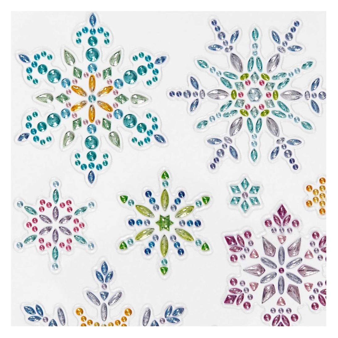 Creativ Company Diamantaufkleber Eiskristalle, 1 Blatt (1 Sticker) (5712854415835)
