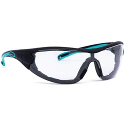 INFIELD Schutzbrille Velor PC AF AS UV schwarz/türkis 9600 155