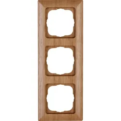 Kopp 306730069 MILANO - Abdeckrahmen 3-fach, Farbe: eiche