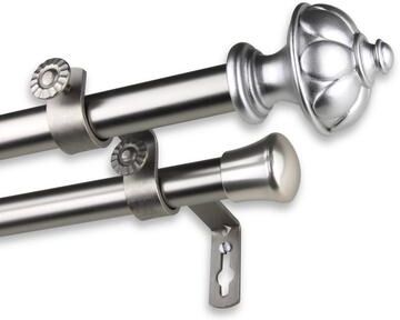 InStyleDesign Noah Adjustable Double Curtain Rod