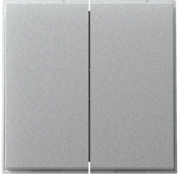 Gira Wippe 2fach gerade Farbe Alu 349565)