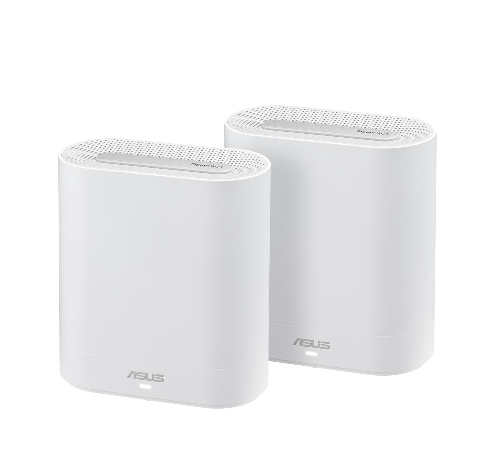 ASUS ExpertWiFi EBM68 2er Set Tri-Band WiFi 6 Mesh WiFi System (bis zu 5 SSIDs, benutzerdefiniertes Gästeportal, 2,5 Gbit/s Port, Netzwerksicherheit auf Enterprise-Niveau, einfache Verwaltungs-App) 90IG07V0-MO3A40