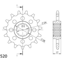Supersprox Silent Ritzel 530 15Z