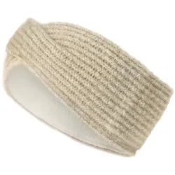 Tchibo - Strick-Stirnband - grau-beige