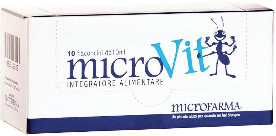 MICROFARMA Srl micro Vit, 10 flaconcini da 10 ml