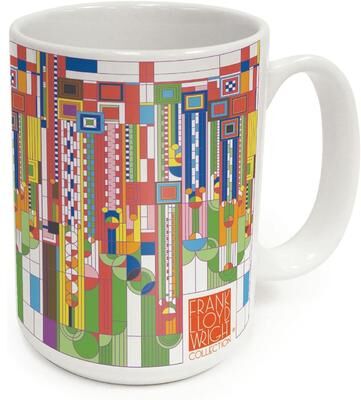 Highland Home Saguaro Forms by Frank Lloyd Wright 15 oz. Ceramic Mug Manufactured in the USA Dishwasher Safe Microwave Safe