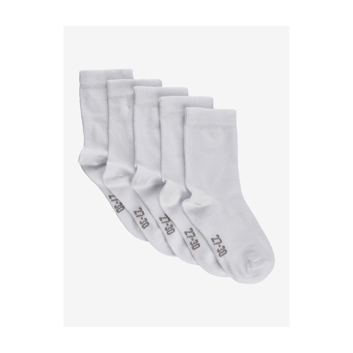 Minymo Ankle Sock -solid (5-pack) weiss (100) 27\30 5077-100-27\30