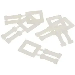 Transpak, Verpackungsmaterial, Kunststoffklammer f.Bandbreite 16mm weiss (1000 Stk.)