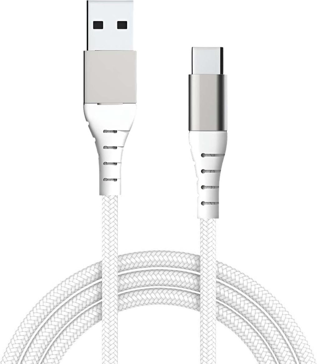 Big Ben USB-A naar USB-C USB 2.0 kabel, 2 meter, Wit