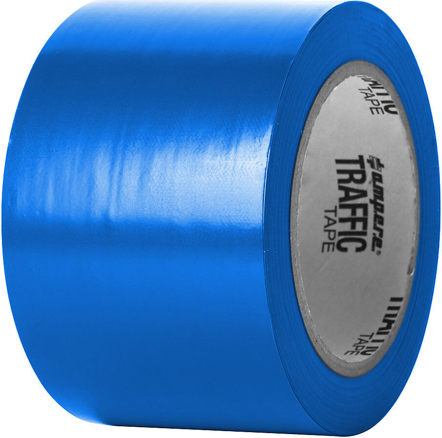 Bodenmarkierungsband, Breite 75 mm, blau Ampere