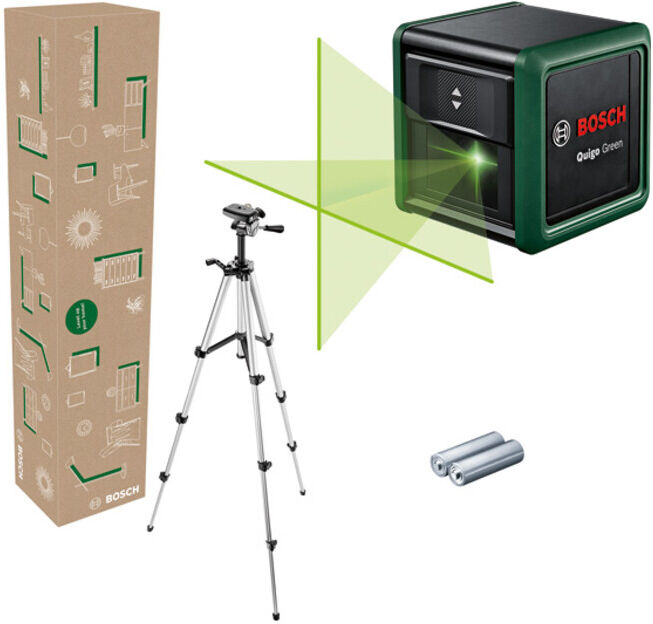 Laser lignes croisées Quigo Green Set BOSCH Carton eCommerce (0603663CZ1)